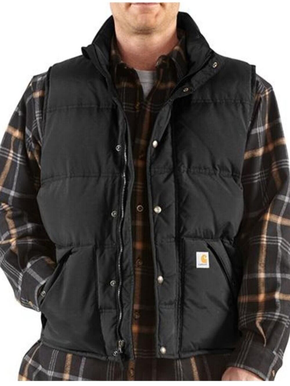 Carhartt Kalkaska Down Quilted Vest Black Mens XL